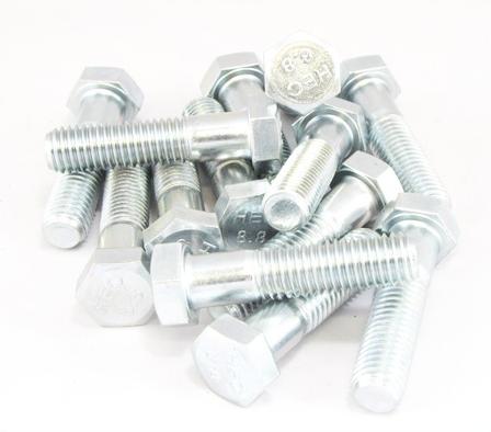 BOLT HEX HEAD 8.8 ZINC M12-1.75 X 180MM BOLT & NUT 